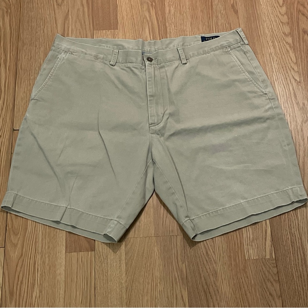 Polo Ralph Lauren Men’s 40 Chino Shorts Beige Classic Fit 9 Inseam Golf Preppy